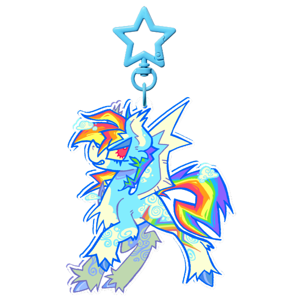 Dashie! Double-Sided Keychain