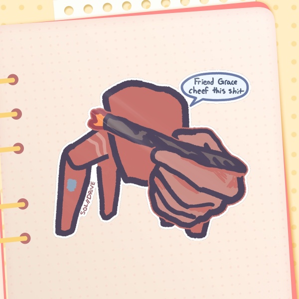Rocky Quieres 4’’ die cut sticker