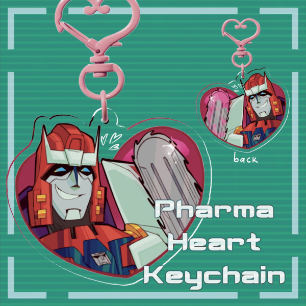 Pharma Heart Acrylic Keychain