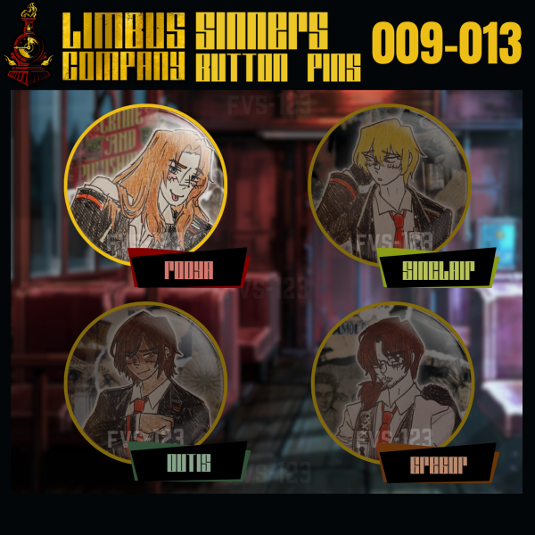 [Limbus Company] Rodya 58mm Button Pin