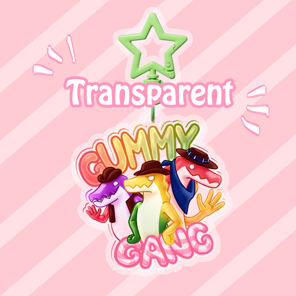 Gummy Gang Acrylic Keychains - Transparent