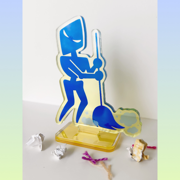 Sweepy Scarab standee