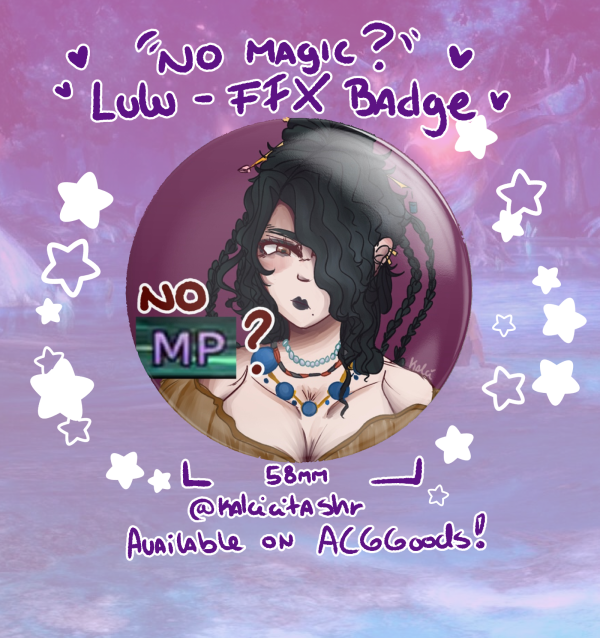 No Magic? - Lulu FFX Holo Badge