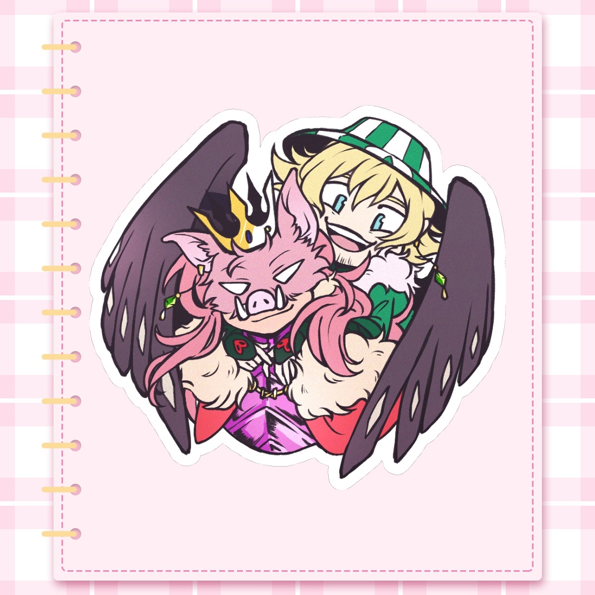 DSMP: Emerald Duo - Die Cut Sticker