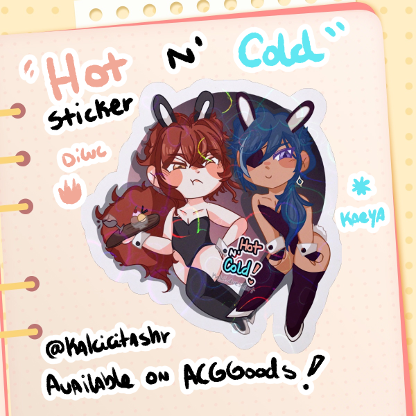 Hot N' Cold - Kaeya and Diluc Holo Sticker