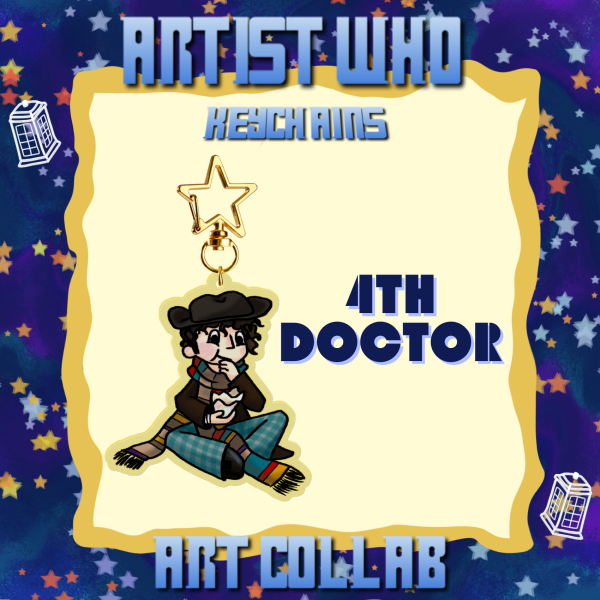 (ARTIST WHO) 4th Doctor - Keychain