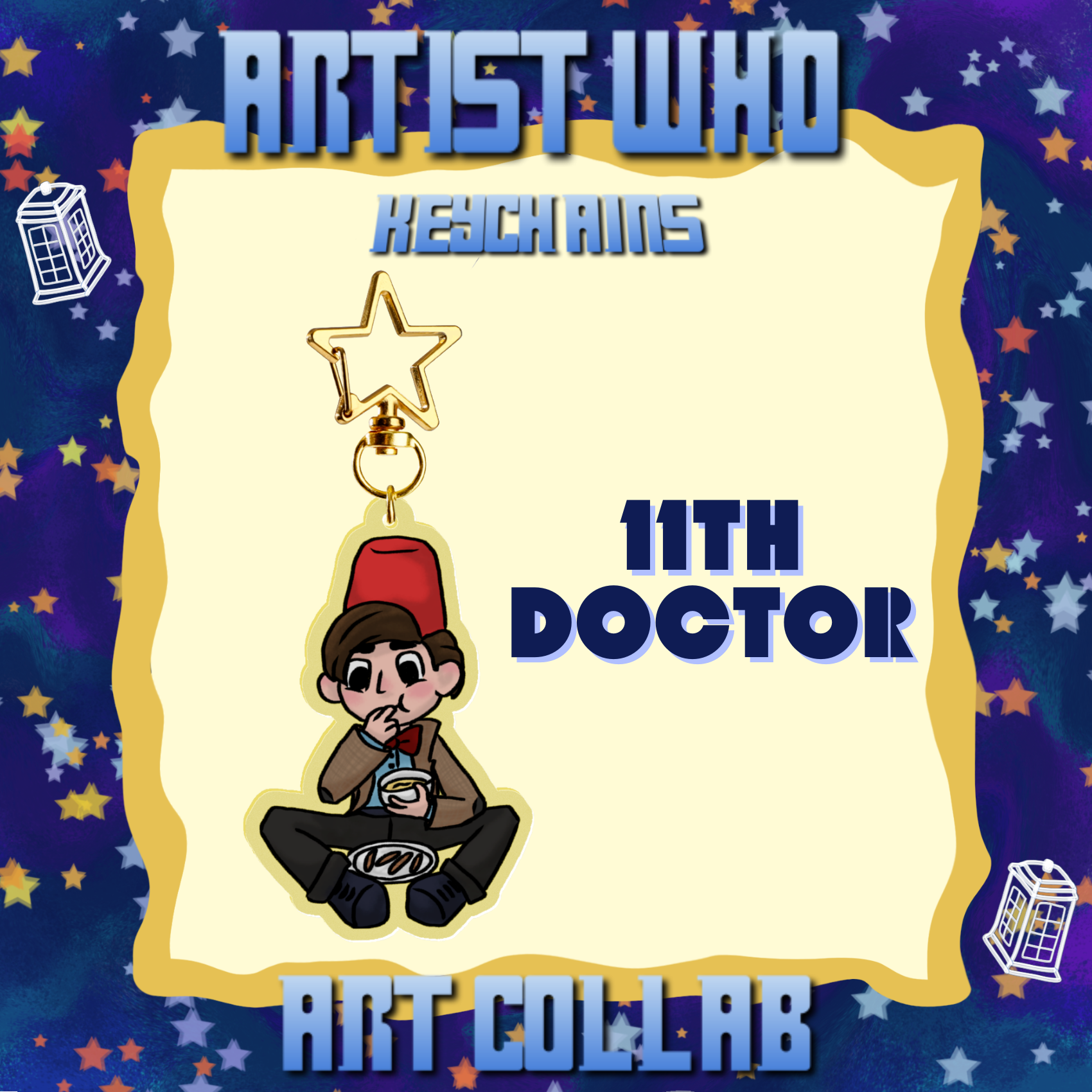 (ARTIST WHO) 11th Doctor - Keychain
