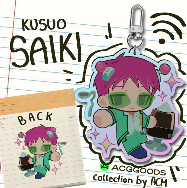 Saiki Kusuo TDLOSK. Rainbow Acrylic Keychain