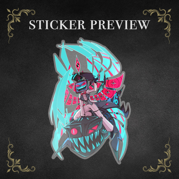 Hazbin Hotel: Vox DEI - Clear PET Vinyl Die Cut Sticker