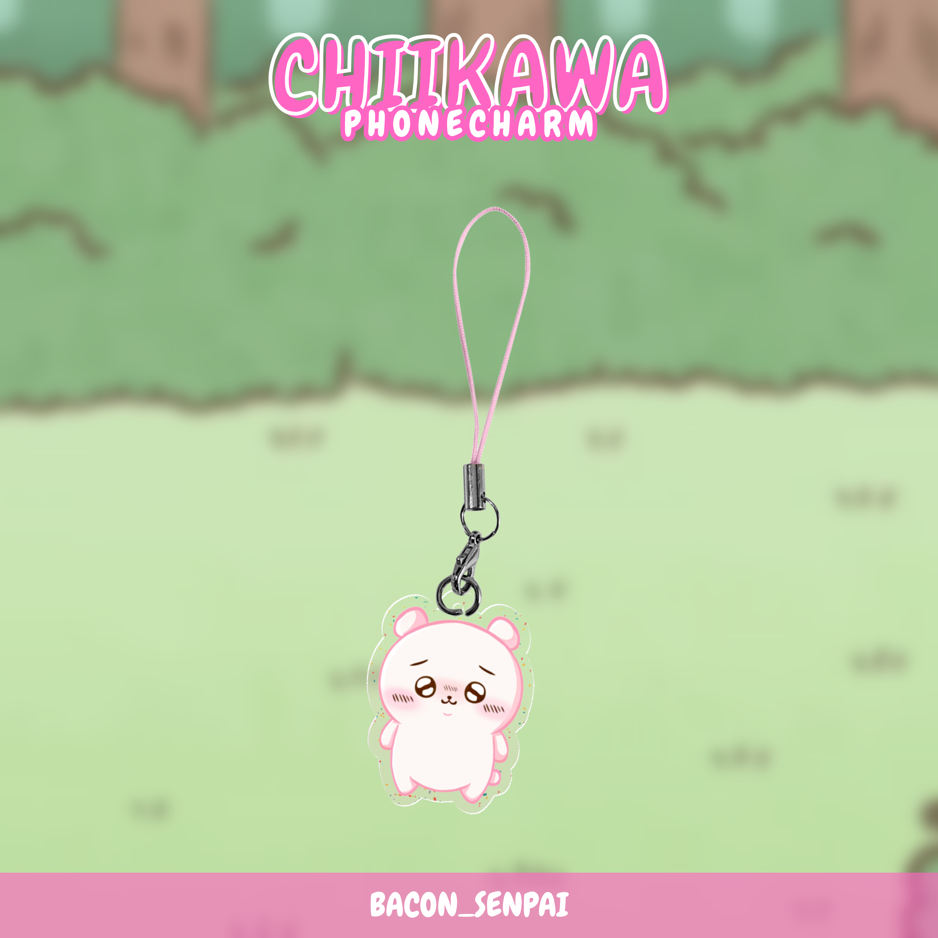 CHIIKAWA GLITTER PHONECHARM