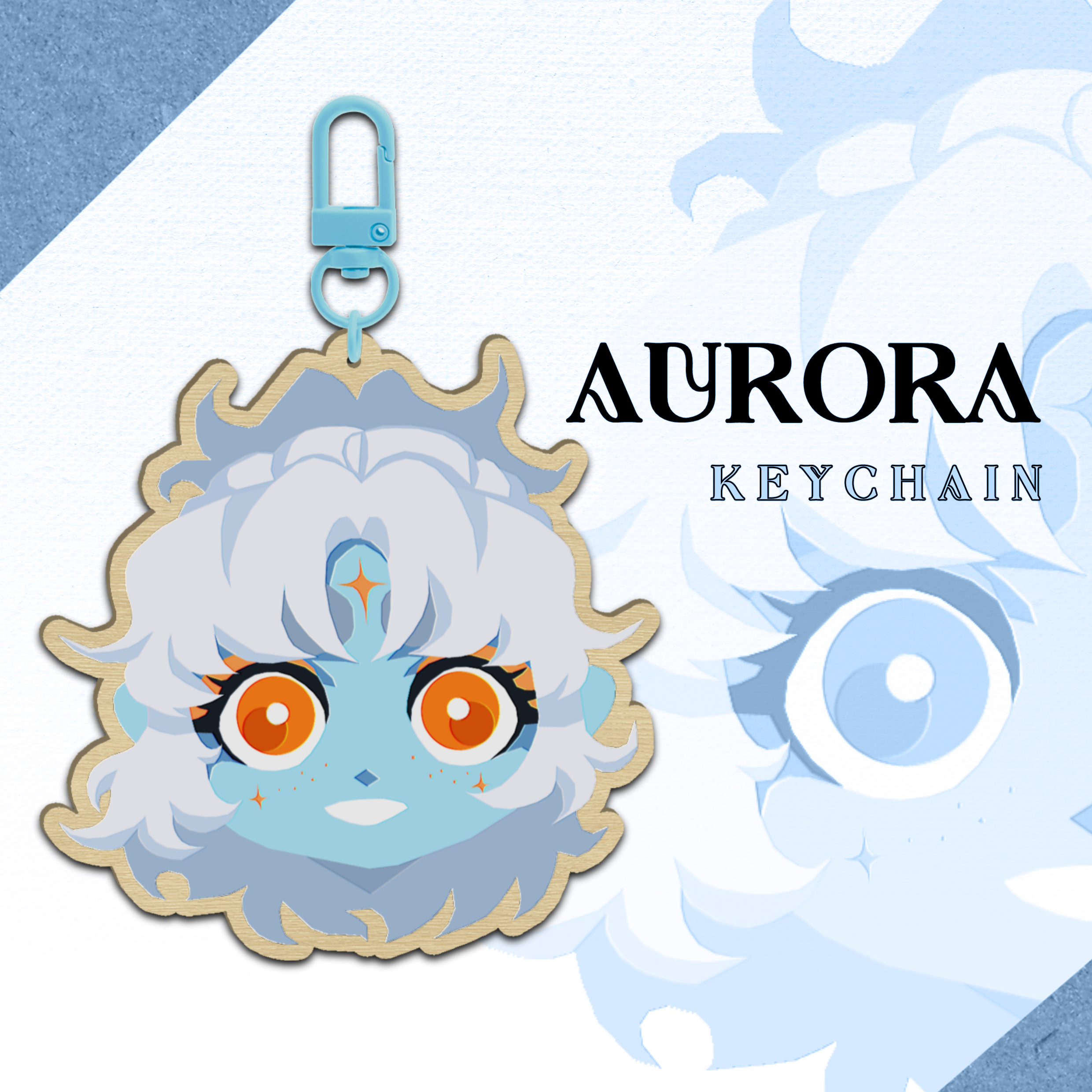 AURORA || Wood Keychain