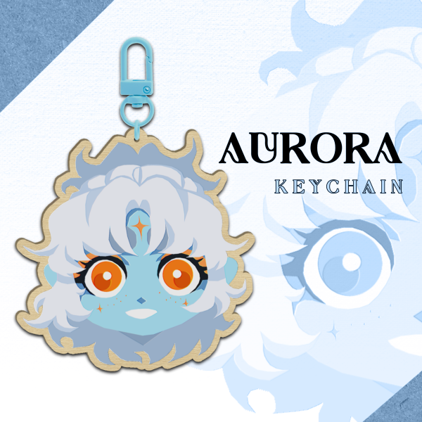 AURORA || Wood Keychain