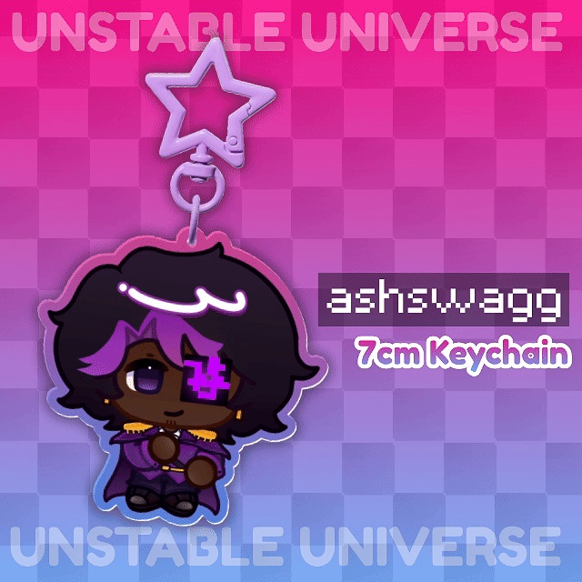 Ashwagg - Unstable Universe - Clear Acrylic Keychain