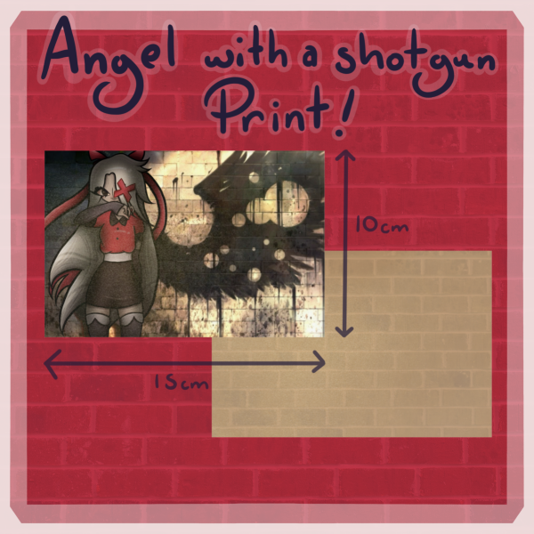 🪽 Vaggie Angel with a Shotgun Print 🪽