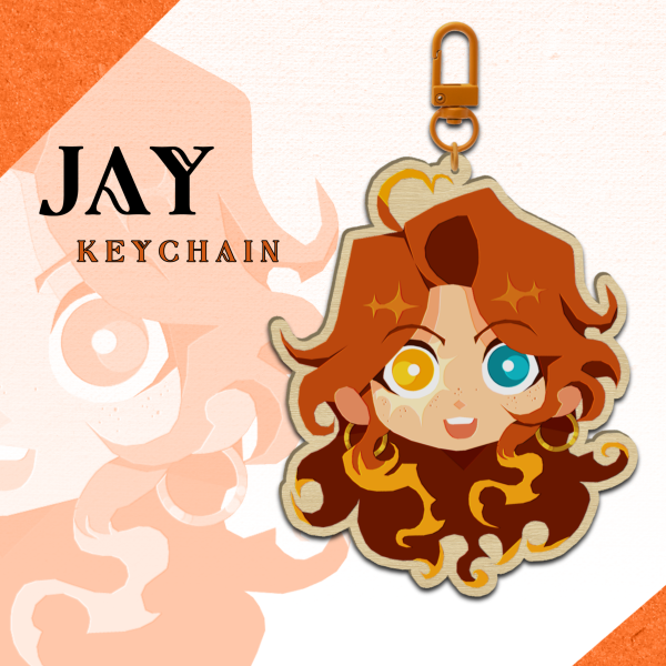 JAY || Wood Keychain