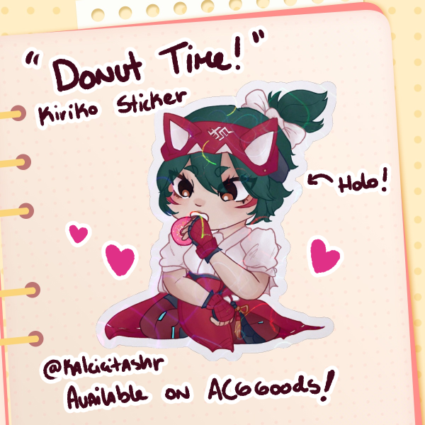 Donut Time! - Kiriko Holo Sticker
