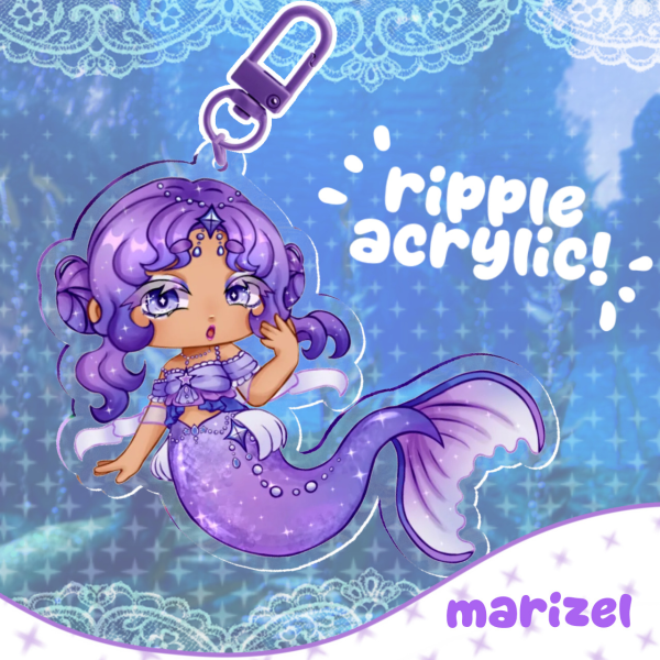 marizel acrylic ripple keychain ⋆ OC