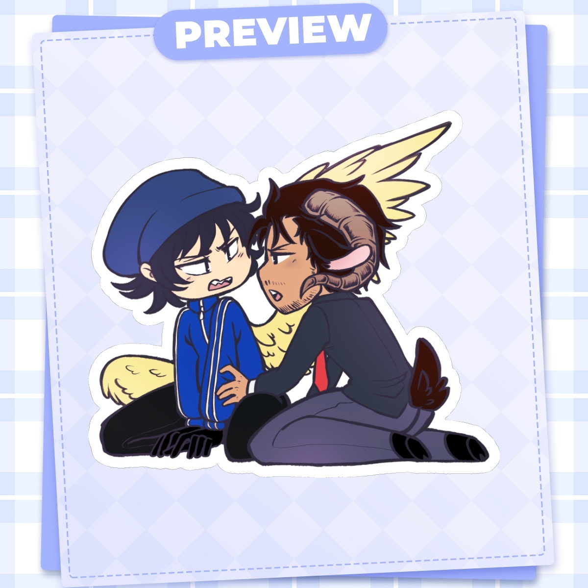 DSMP: Pumpkin Duo - Die Cut Sticker