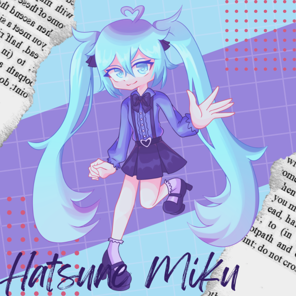 Hatsune Miku Vocaloid Jirai Kei Rainbow Acrylic Standees