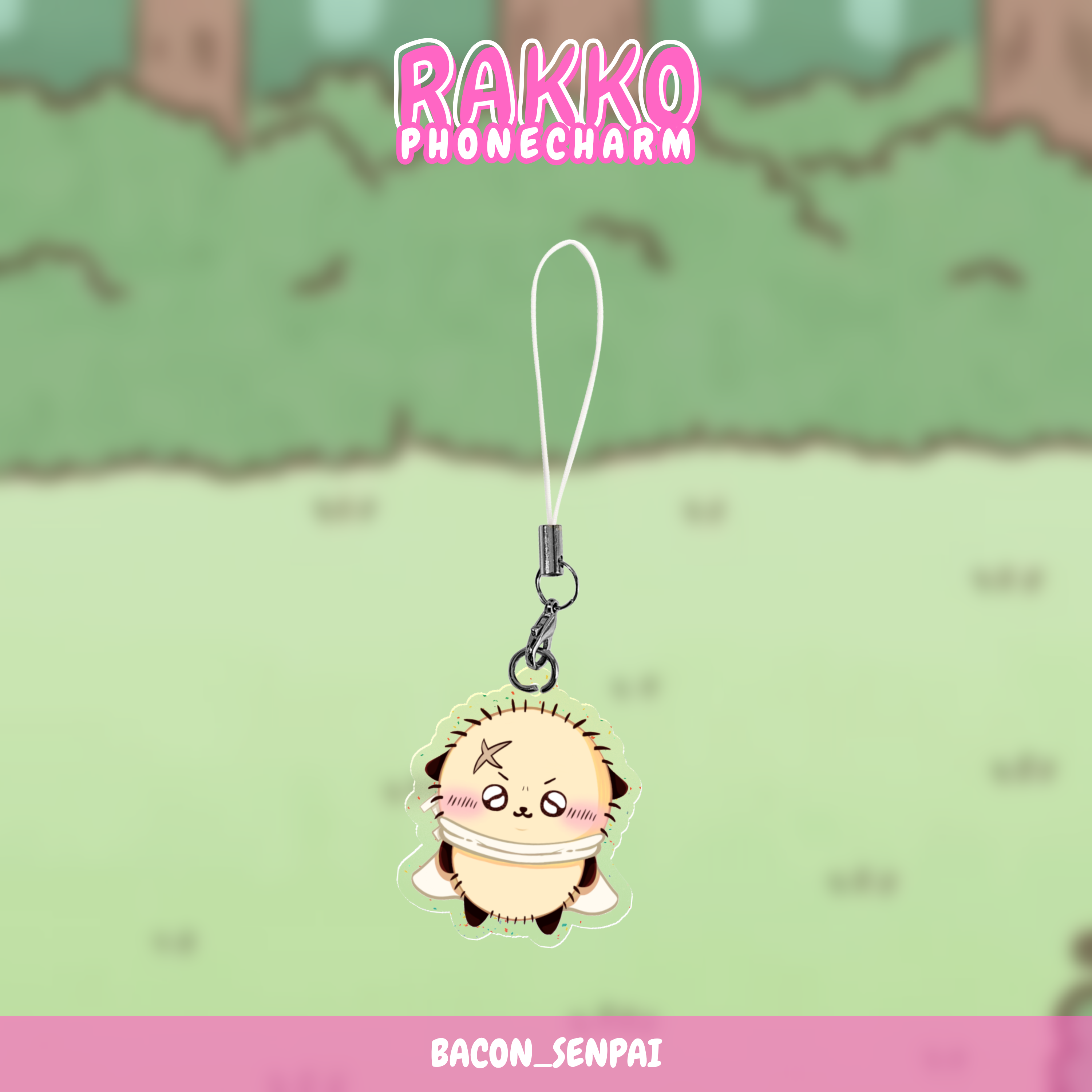RAKKO GLITTER PHONECHARM
