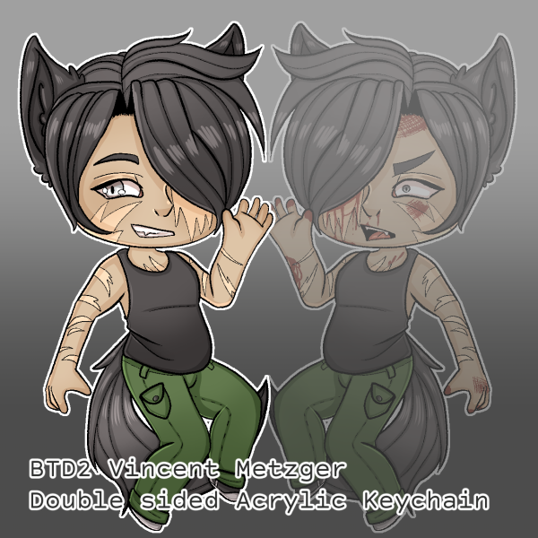 BTD 2 Vincent Metzger Double Sided Acrylic Keychain