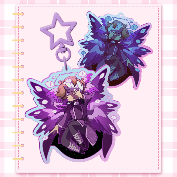 Watcher Grian - Rainbow Acrylic Keychains