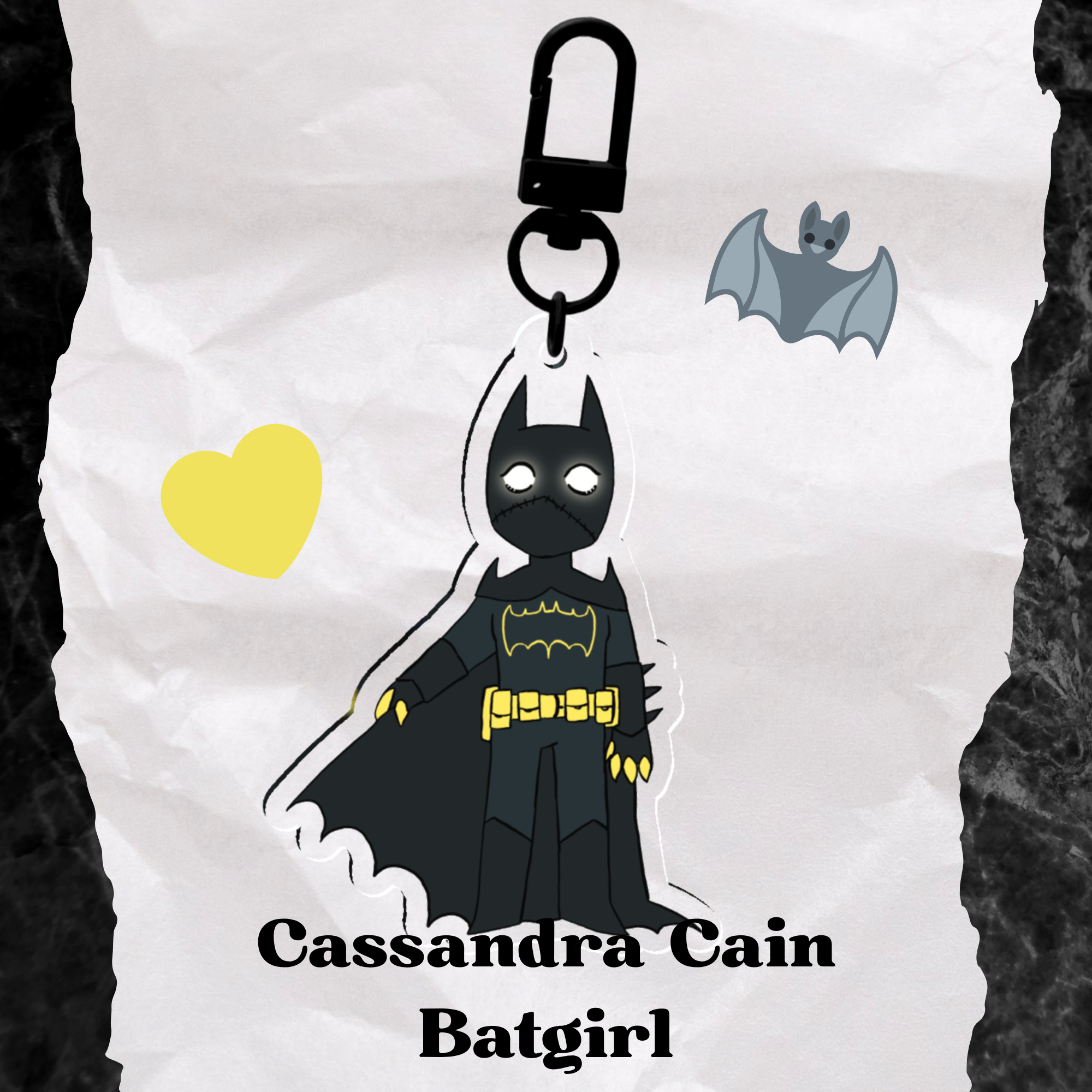 Cassandra Cain Batgirl Acrylic Keychain