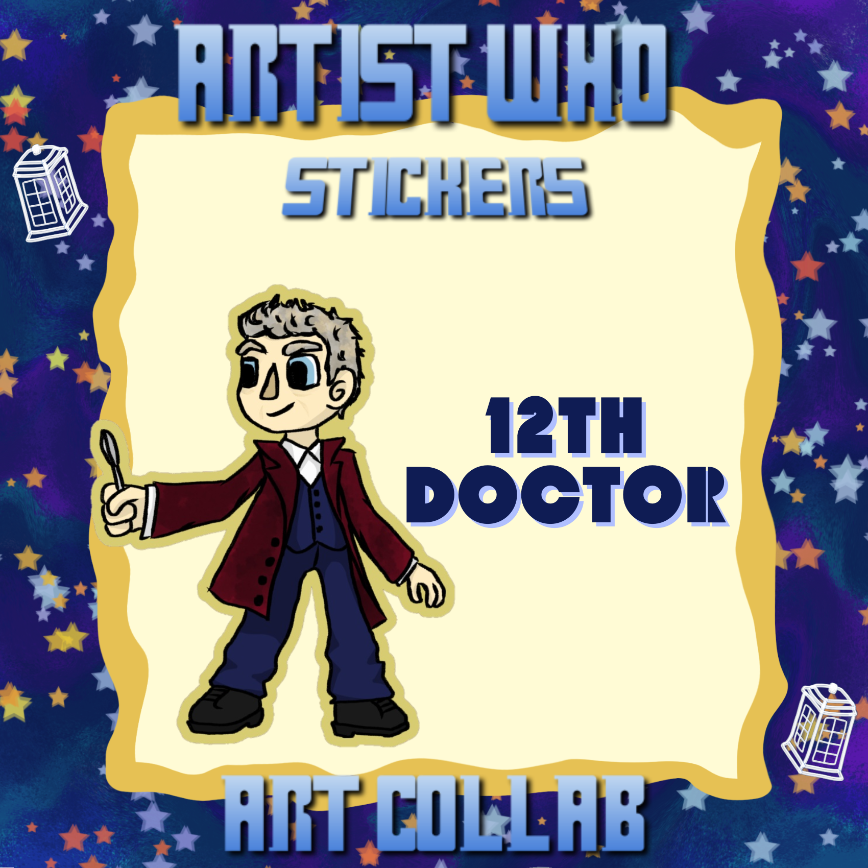 (ARTIST WHO) 12th Doctor - Sticker
