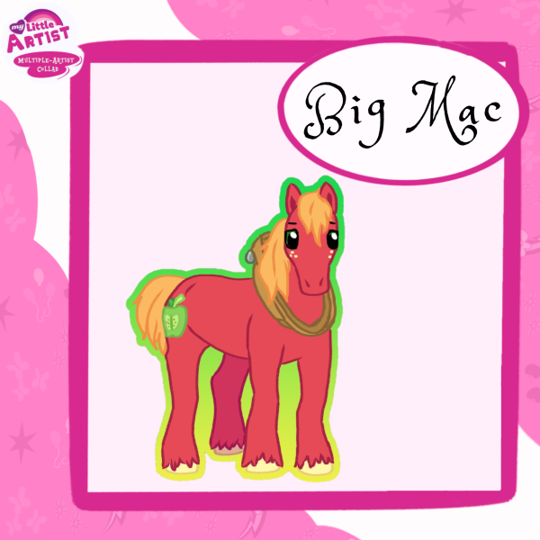 (MY LITTLE ARTIST) Big Machintosh - Sticker