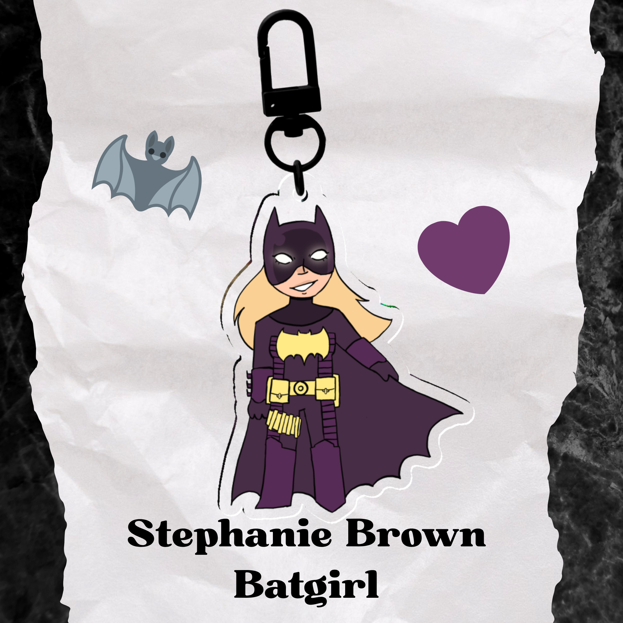 Stephanie Brown Batgirl Acrylic Keychain