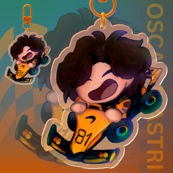 Tiny Car Oscar Acrylic Keychain