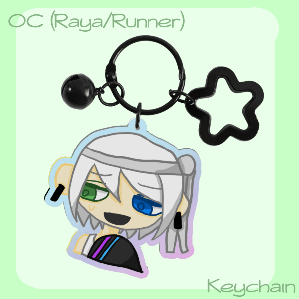 Raya/Runner Rainbow Acrylic keychain
