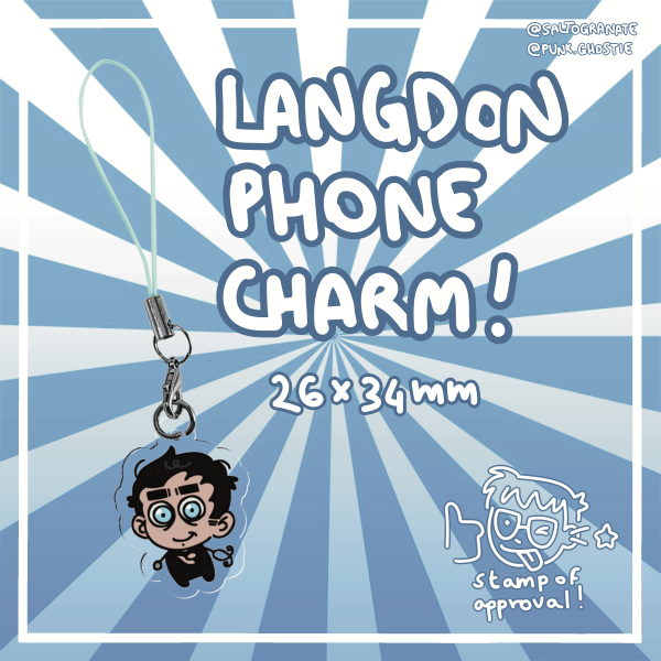 langdon phone charm. very tiny