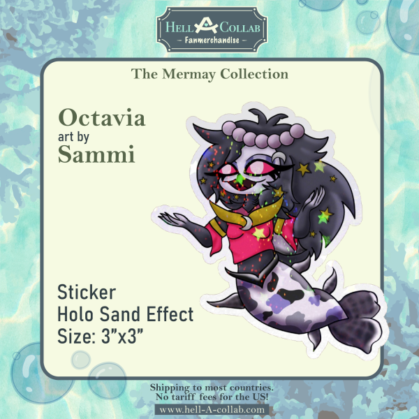 Octavia Sticker Hellacollab Mermay Collection