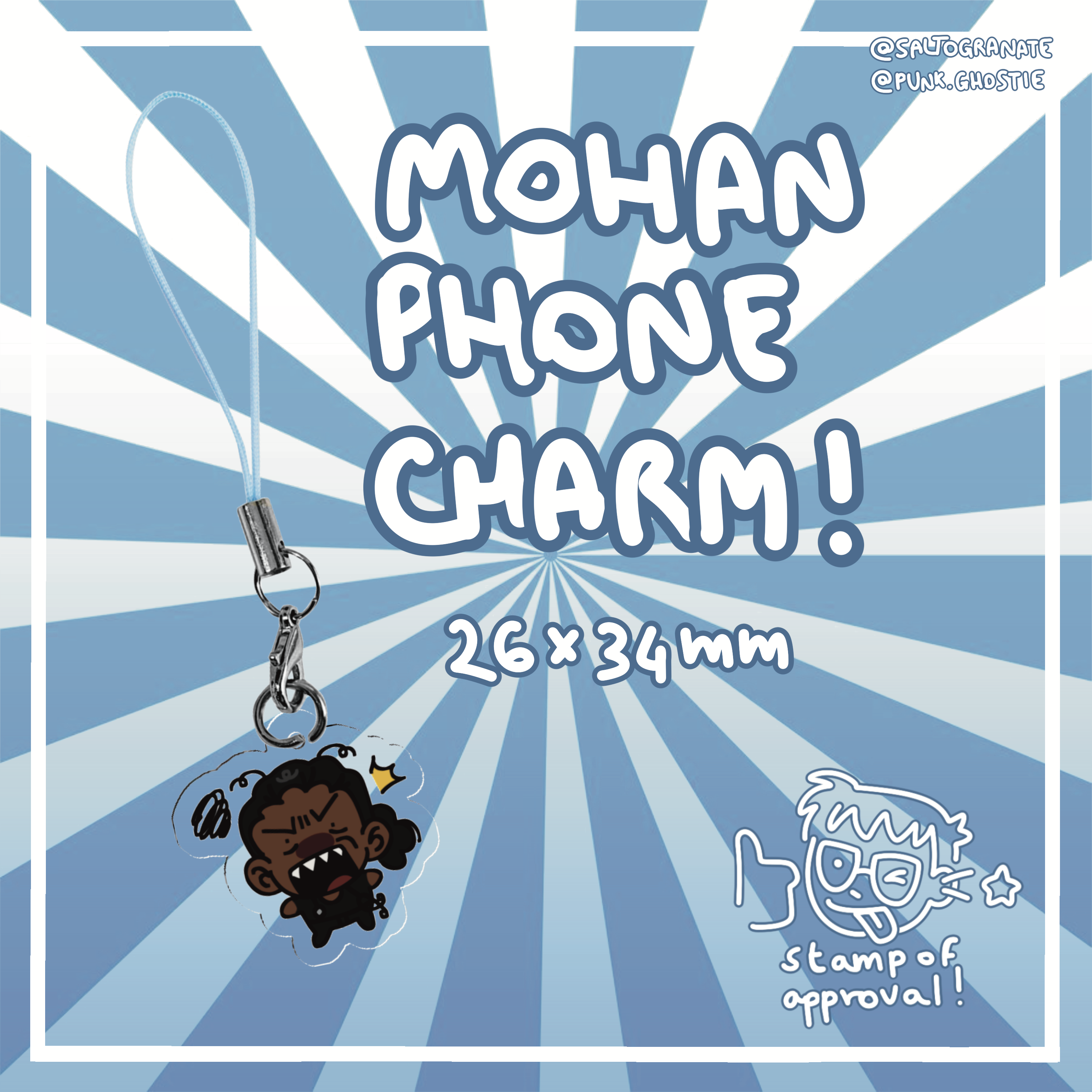 mohan phone charm. very tiny