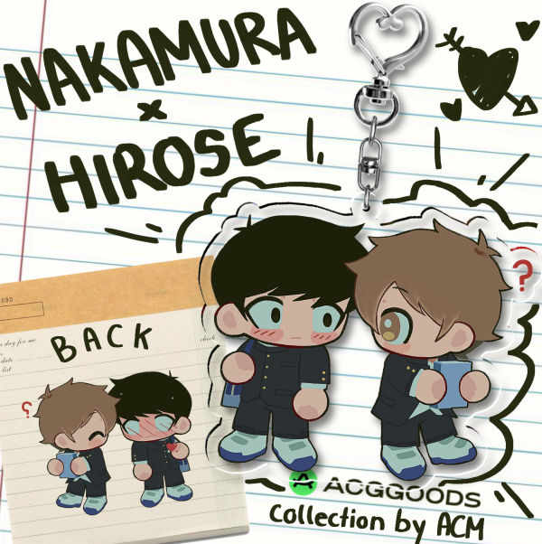 Nakamura x Hirose GO FOR IT NAKAMURA Clear Acrylic Keychain
