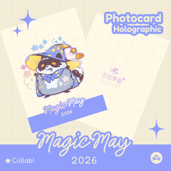 "Magic May Raccoon" Holo Photocard