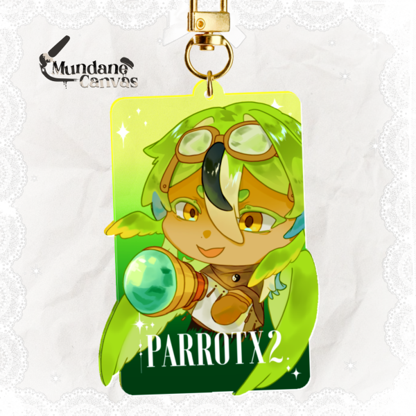 PARROTX2 KEYCHAIN