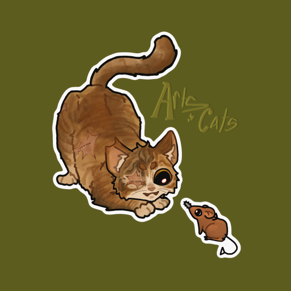 Cat Denji Sticker