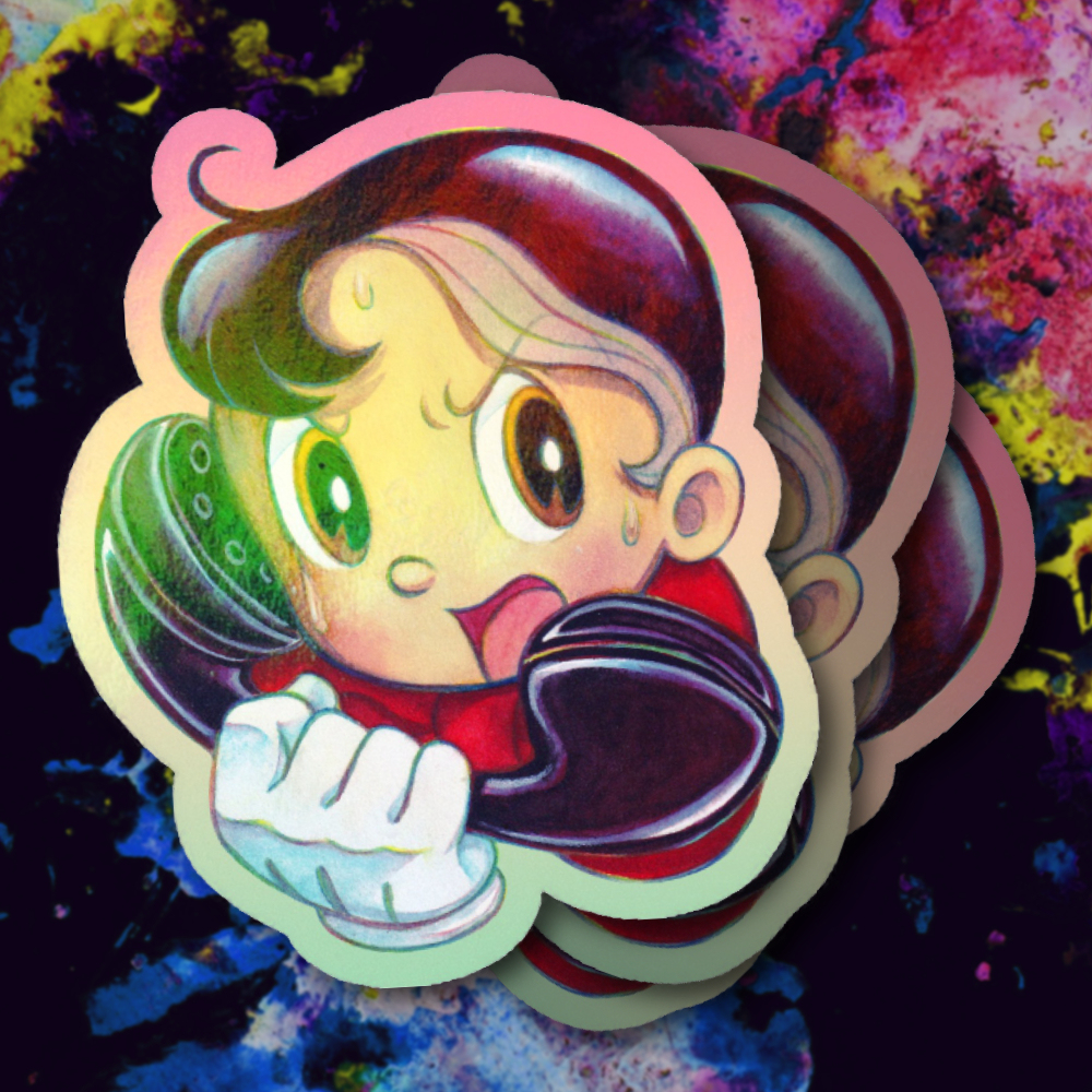Kenichi Shikishima Osamu Tezuka Star System Holographic Sticker