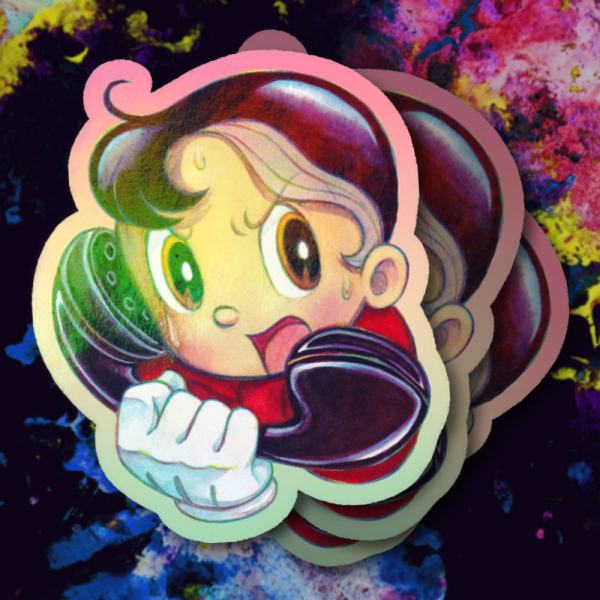 Kenichi Shikishima Osamu Tezuka Star System Holographic Sticker