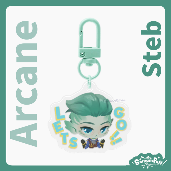 Arcane - Steb LETS GO Keychain