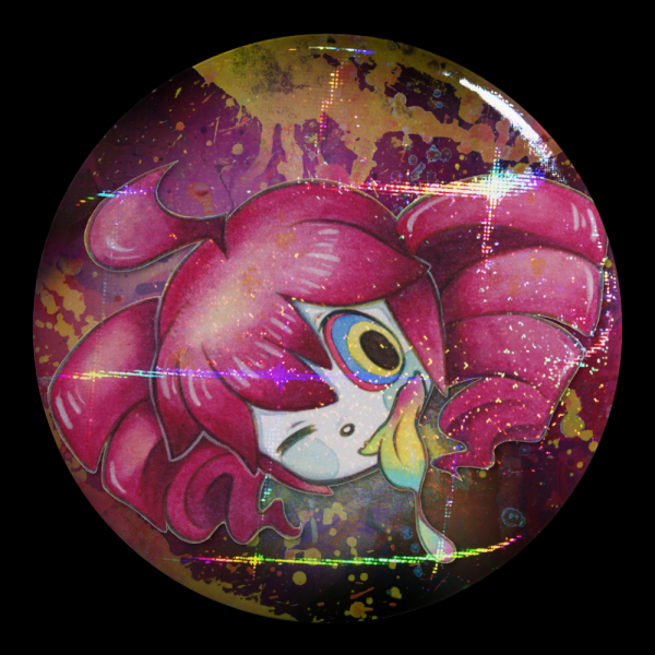 Kasane Teto Holographic Shiny Pin
