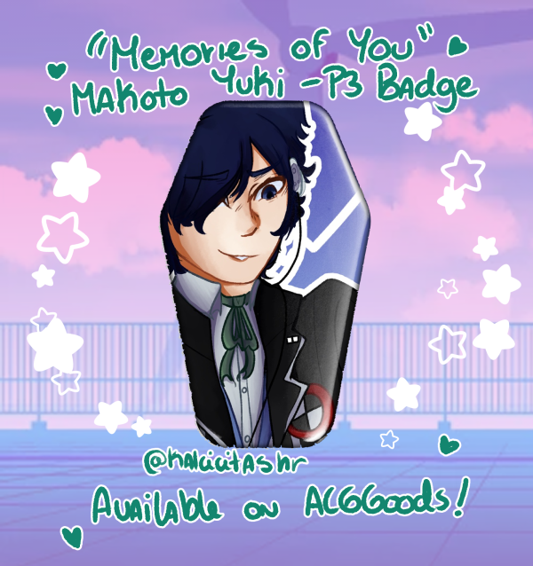 Memories of You - Makoto Yuki Coffin Badge