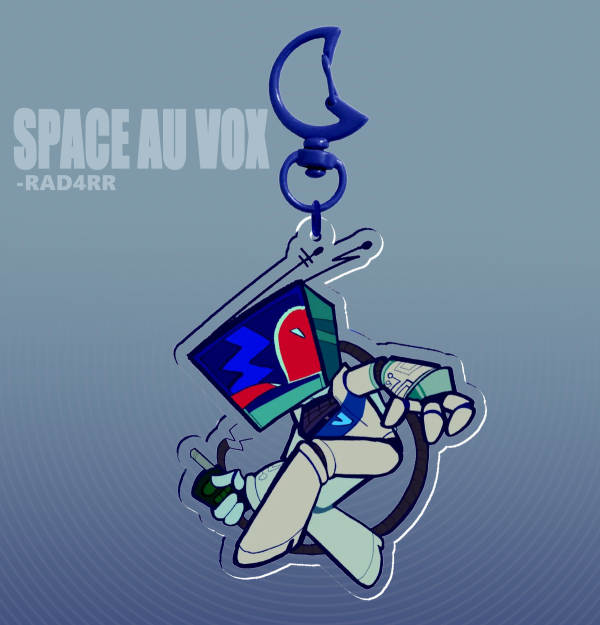 Astronaut Vox keychain