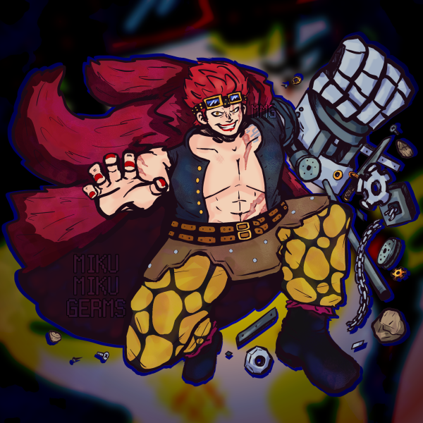 eustass captain kid acrylic keychain
