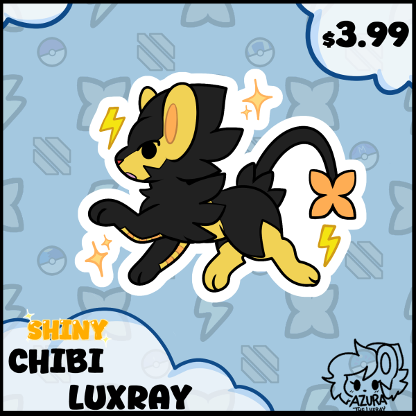 ⟢ Shiny Luxray ⟢ Chibi Sticker