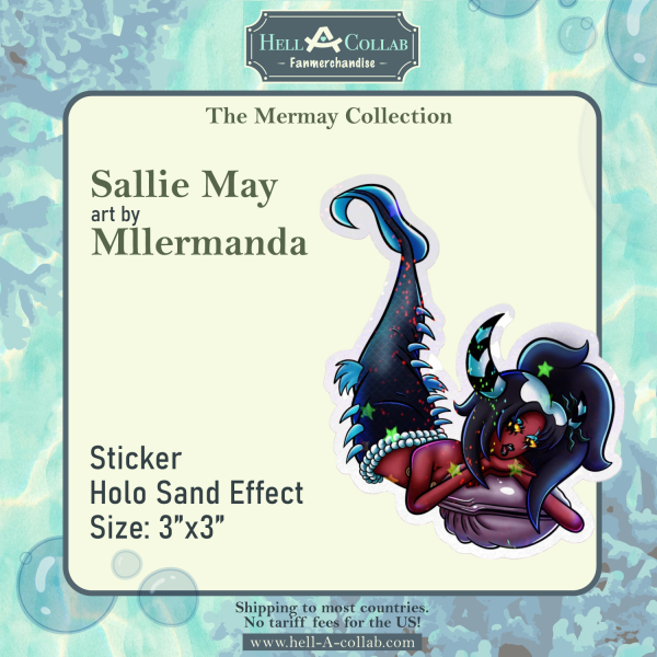Sallie May Holo-Sand Sticker-Hellacollab Mermay Collection