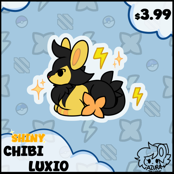 ⟢ Shiny Luxio ⟢ Chibi Sticker