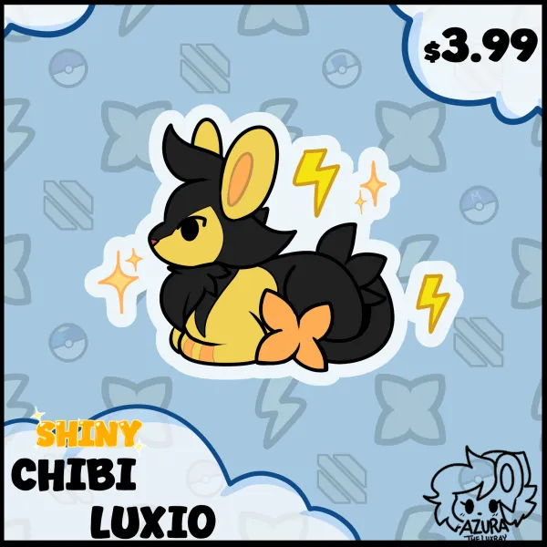 ⟢ Shiny Luxio ⟢ Chibi Sticker